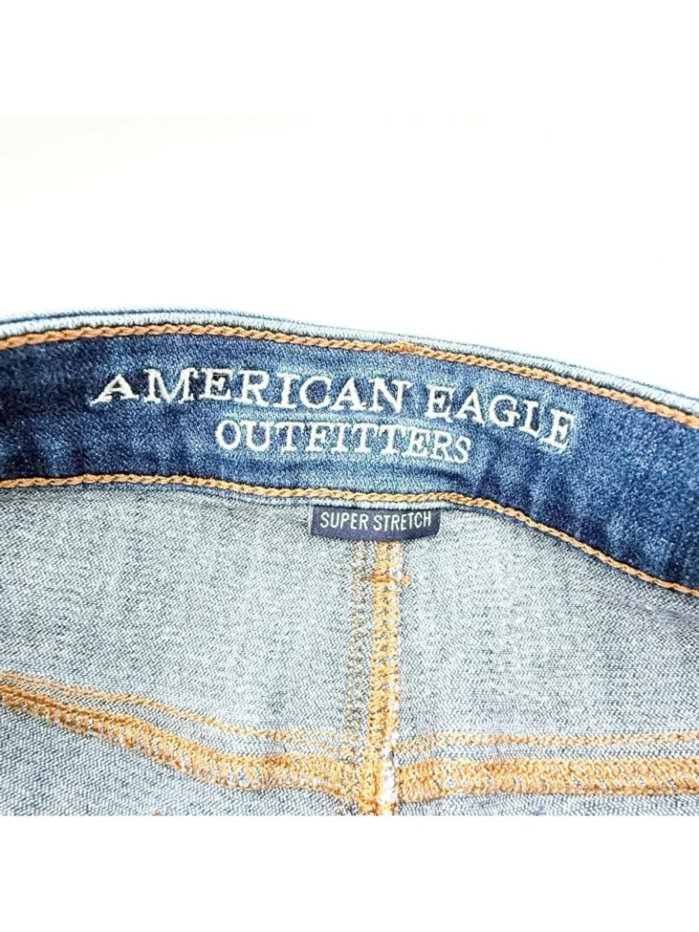 American Eagle Hi-Rise Shorts Size 4 Shortie Next Level Stretch Distressed Tacos
